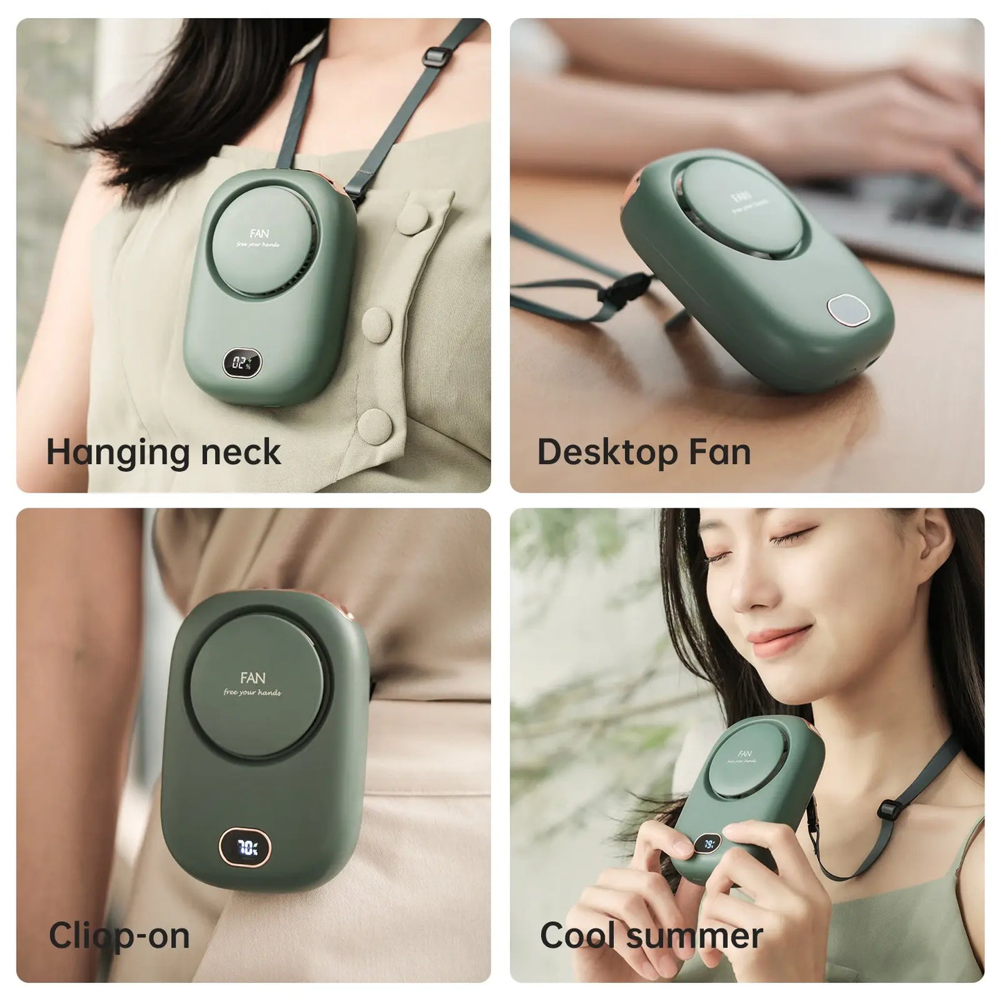 CoolBreeze Hands-Free Neck Fan: Stay Cool Anywhere